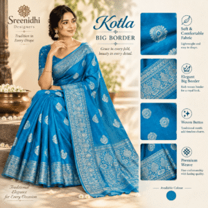 kotla big border saree